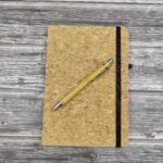 Cork Notebook Diary, 88 Sheets/176 Pages With 1 Bamboo Ball Pen- Size A5/80 GSM