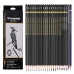 24 Pcs Professional Drawing And Sketching Pencil Set For Artists