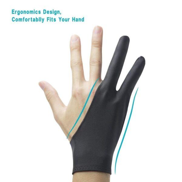 2 Finger Professional Artist Gloves for Sketching, Painting and Drawing - Image 2
