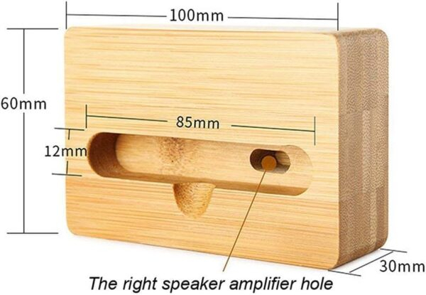 Bamboo Speaker Amplifier Cum Mobile Stand- Natural Sound Increase - Image 3