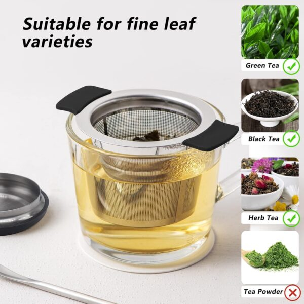 Green Tea Filter Cup & Tea Infuser Strainer - Tea Filter for Green Tea (with Silicon Sleeve) - Image 2