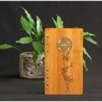 Stylish Design Bamboo Notebook Diary Comes With 90 Sheet/180 Pages - A5/80 GSM