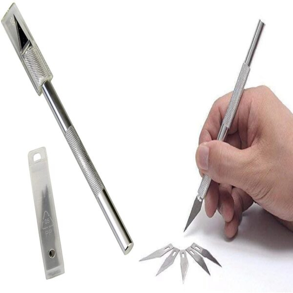 2 Pcs Detail Cutter For Art Craft Projects, DIY & Cardboard Cutting with 10 Sharp Blades