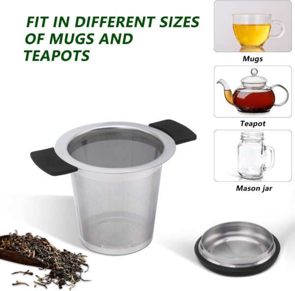 Green Tea Filter Cup & Tea Infuser Strainer - Tea Filter for Green Tea (with Silicon Sleeve)