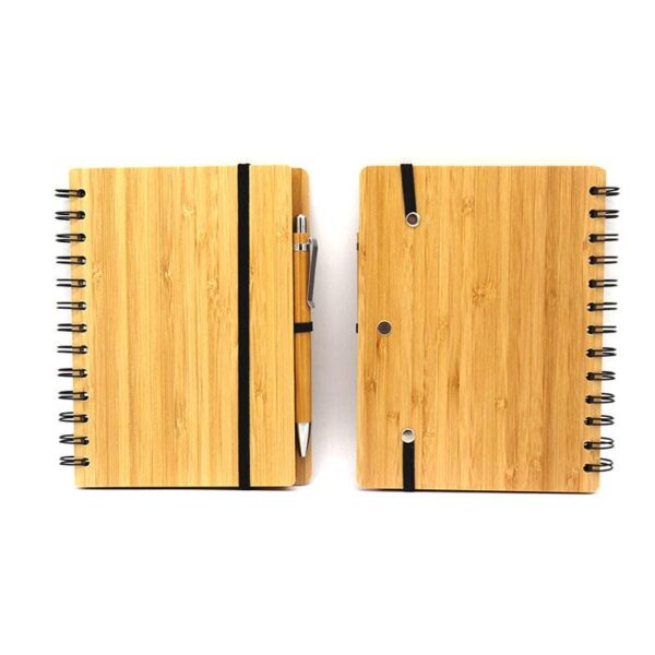 Bamboo Notebook Diary 100 Sheet/200 Pages With 1 Bamboo Ball Pen- A5/80 GSM - Image 3