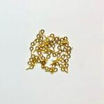 Eye Screw Hooks Pack of 10 Grams Gold- Small