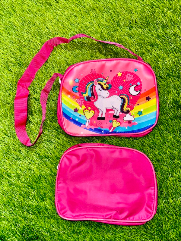 Multipurpose Side Sling Bag for Kids Age 1-10 Years, Multipurpose Uses as Makeup Organiser, Picnic Bag, Swimming Bag and For Lunch & Travelling- Unicorn - Image 5