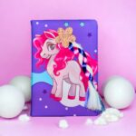 A5 Printed Soft Unicorn with Braided pony Tail Diary For Journal/Notebook/Personal Organizer/Birthday Gift Items for Girls and Kids- Purple