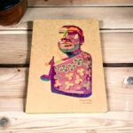 Craft Paper Diary Soft Cover Designer Printed Kraft Paper/Brown Paper Notebook Journal Diary 80 GSM- A5 Size (Priest King Design)