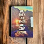 Wooden Acrylic Hardbound Matt Finish Notebook Journal Diary for School, College, Office & Home Study 80 GSM- A5 Size