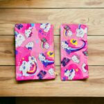 Hello Kitty Pencil Storage Stationery Pouches for Boys and Girls Soft Cute Cotton Pouches for Student and Artist- 2 Pcs Pink (Small & Big)