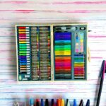 180 Pcs Professional Artist Drawing Set Art Kit For Kids With Wooden Briefcase