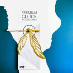 Acrylic Feather Clock Hand Kneedle Premium Set- Gold