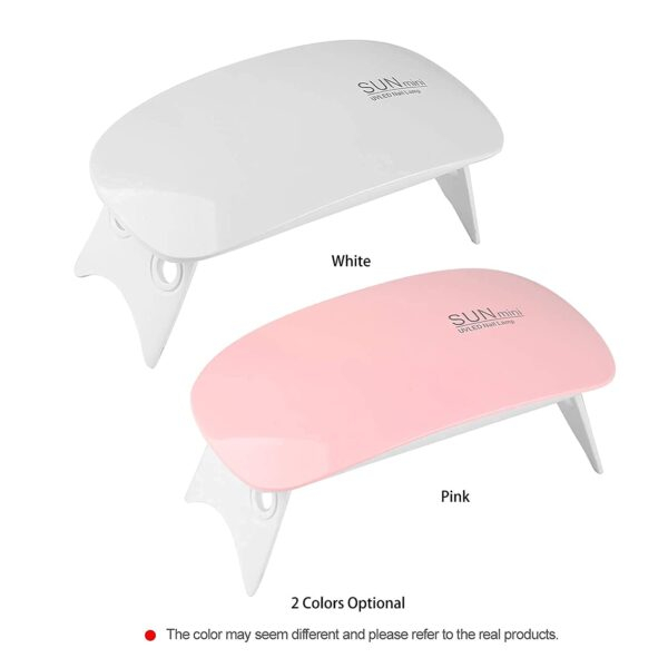 Mini UV LED Nail Lamp, Portable Gel Light Mouse Shape Pocket Size Nail Dryer with USB Cable - Image 4