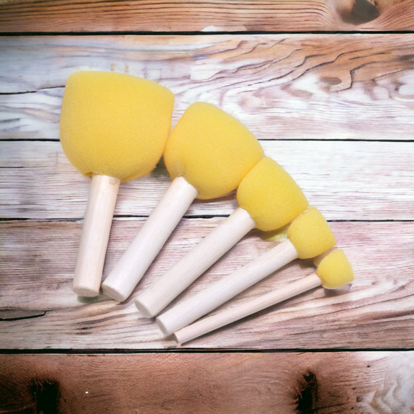 Stencil Sponge, Foam Brush, Art Crafts Painting Tool, Art Painting Tool, Crafts Painting Tool, Painting Tool, Foam Painting Tool, sponge Painting Tool, Jumbo Mushroom Yellow Brush, Mushroom Yellow Brush, Yellow Brush