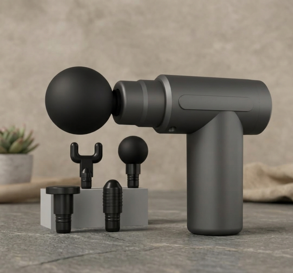 Rechargeable Handheld Gun Massager Machine for Deep Tissue Muscle Massage Body Relaxation Pain Relief Muscle Relaxation